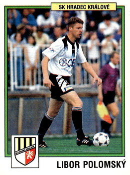 Libor Polomsky Hradec Kralove samolepka Panini Cesky Fotbal 1997 #95