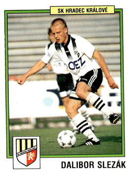 Dalibor Slezak Hradec Kralove samolepka Panini Cesky Fotbal 1997 #104