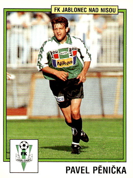 Pavel Penicka Jablonec samolepka Panini Cesky Fotbal 1997 #118