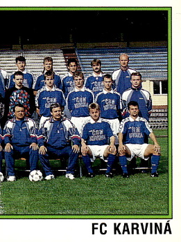 Tymove foto Karvina samolepka Panini Cesky Fotbal 1997 #126