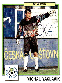 Michal Vaclavik Karvina samolepka Panini Cesky Fotbal 1997 #127