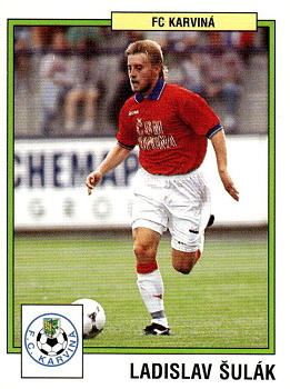 Ladislav Sulak Karvina samolepka Panini Cesky Fotbal 1997 #135