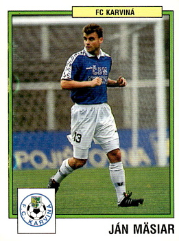 Jan Masiar Karvina samolepka Panini Cesky Fotbal 1997 #139