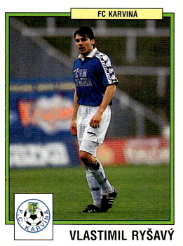 Vlastimil Rysavy Karvina samolepka Panini Cesky Fotbal 1997 #140
