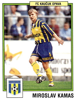 Miroslav Kamas Opava samolepka Panini Cesky Fotbal 1997 #147