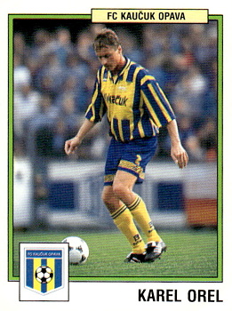 Karel Orel Opava samolepka Panini Cesky Fotbal 1997 #148