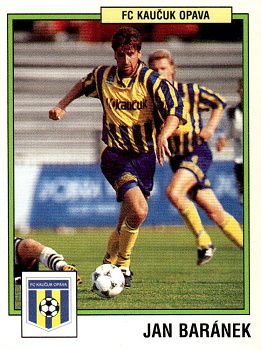 Jan Baranek Opava samolepka Panini Cesky Fotbal 1997 #152