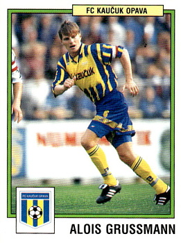 Alois Grussmann Opava samolepka Panini Cesky Fotbal 1997 #154