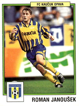 Roman Janousek Opava samolepka Panini Cesky Fotbal 1997 #156