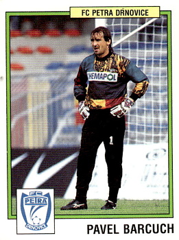 Pavel Barcuch Drnovice samolepka Panini Cesky Fotbal 1997 #161