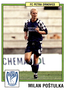 Milan Postulka Drnovice samolepka Panini Cesky Fotbal 1997 #162