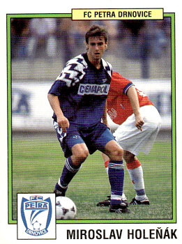 Miroslav Holenak Drnovice samolepka Panini Cesky Fotbal 1997 #169