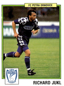 Richard Jukl Drnovice samolepka Panini Cesky Fotbal 1997 #170