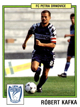 Robert Kafka Drnovice samolepka Panini Cesky Fotbal 1997 #171
