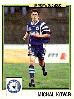 Michal Kovar Sigma Olomouc samolepka Panini Cesky Fotbal 1997 #180