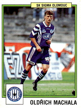 Oldrich Machala Sigma Olomouc samolepka Panini Cesky Fotbal 1997 #181
