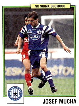 Josef Mucha Sigma Olomouc samolepka Panini Cesky Fotbal 1997 #185