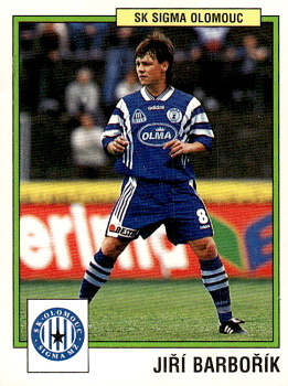 Jiri Barborik Sigma Olomouc samolepka Panini Cesky Fotbal 1997 #187