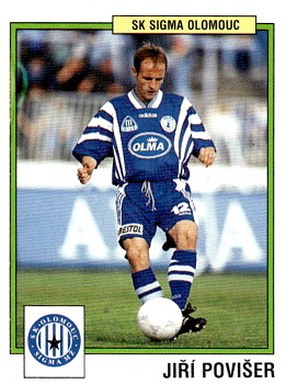 Jiri Poviser Sigma Olomouc samolepka Panini Cesky Fotbal 1997 #188