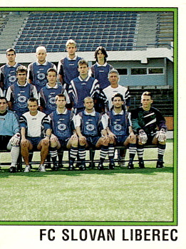 Tymove foto Slovan Liberec samolepka Panini Cesky Fotbal 1997 #211