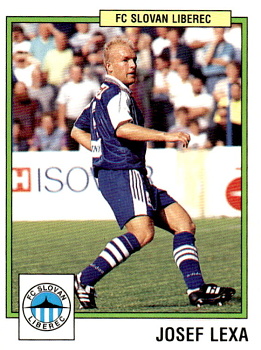 Josef Lexa Slovan Liberec samolepka Panini Cesky Fotbal 1997 #214