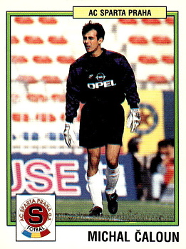 Michal Caloun Sparta Praha samolepka Panini Cesky Fotbal 1997 #229