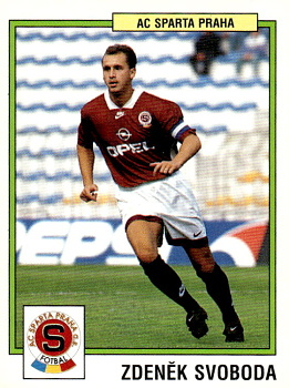 Zdenek Svoboda Sparta Praha samolepka Panini Cesky Fotbal 1997 #237