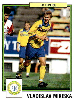 Vladislav Mikiska Teplice samolepka Panini Cesky Fotbal 1997 #247