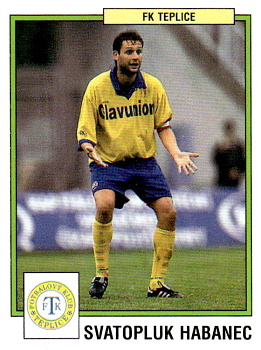 Svatopluk Habanec Teplice samolepka Panini Cesky Fotbal 1997 #254