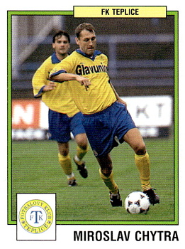 Miroslav Chytra Teplice samolepka Panini Cesky Fotbal 1997 #255