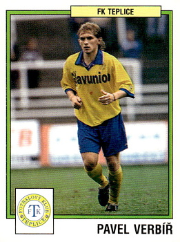 Pavel Verbir Teplice samolepka Panini Cesky Fotbal 1997 #259