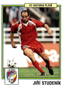 Jiri Studenik Viktoria Plzen samolepka Panini Cesky Fotbal 1997 #269