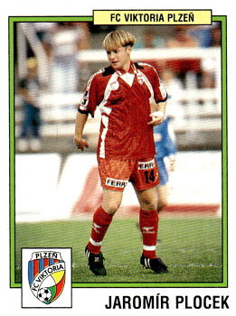 Jaromir Plocek Viktoria Plzen samolepka Panini Cesky Fotbal 1997 #272