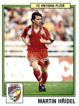 Martin Hridel Viktoria Plzen samolepka Panini Cesky Fotbal 1997 #276