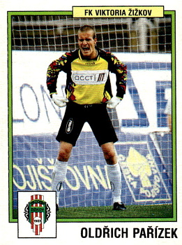 Oldrich Parizek Viktoria Zizkov samolepka Panini Cesky Fotbal 1997 #280
