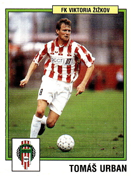 Tomas Urban Viktoria Zizkov samolepka Panini Cesky Fotbal 1997 #281