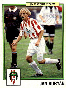Jan Buryan Viktoria Zizkov samolepka Panini Cesky Fotbal 1997 #283