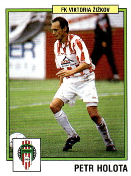 Petr Holota Viktoria Zizkov samolepka Panini Cesky Fotbal 1997 #287