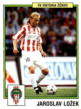 Jaroslav Lozek Viktoria Zizkov samolepka Panini Cesky Fotbal 1997 #289