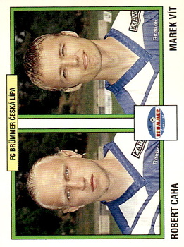 Robert Caha / Marek Vit Ceska Lipa samolepka Panini Cesky Fotbal 1997 #317