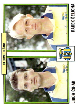 Libor Cihak / Radek Selicha Blsany samolepka Panini Cesky Fotbal 1997 #328