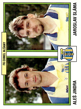 Ales Jindra / Jaroslav Slama Blsany samolepka Panini Cesky Fotbal 1997 #332