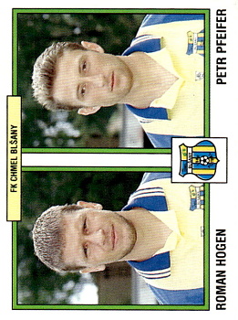 Roman Hogen / Petr Pfeifer Blsany samolepka Panini Cesky Fotbal 1997 #333