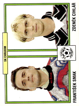 Frantisek Smak / Zdenek Cihlar Chrudim samolepka Panini Cesky Fotbal 1997 #335