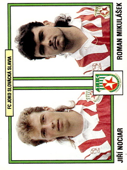 Jiri Nociar / Roman Mikulasek Uherske Hradiste samolepka Panini Cesky Fotbal 1997 #349