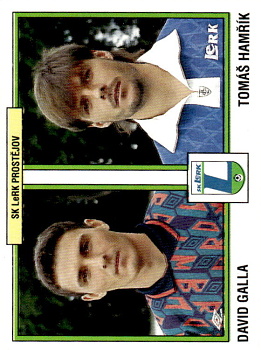 David Galla / Tomas Hamrik Prostejov samolepka Panini Cesky Fotbal 1997 #351