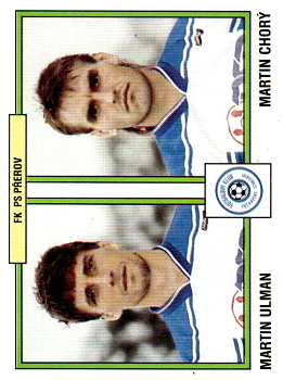 Martin Ulman / Martin Chory Prerov samolepka Panini Cesky Fotbal 1997 #372