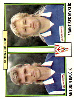 Antonin Kalcik / Frantisek Myslik Postorna samolepka Panini Cesky Fotbal 1997 #378