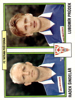 Radek Sindelar / Lubomir Prudek Postorna samolepka Panini Cesky Fotbal 1997 #381