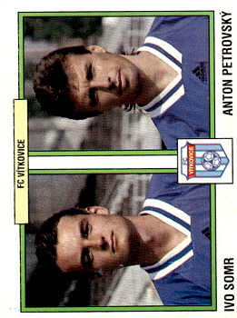 Ivo Somr / Anton Petrovsky Vitkovice samolepka Panini Cesky Fotbal 1997 #392